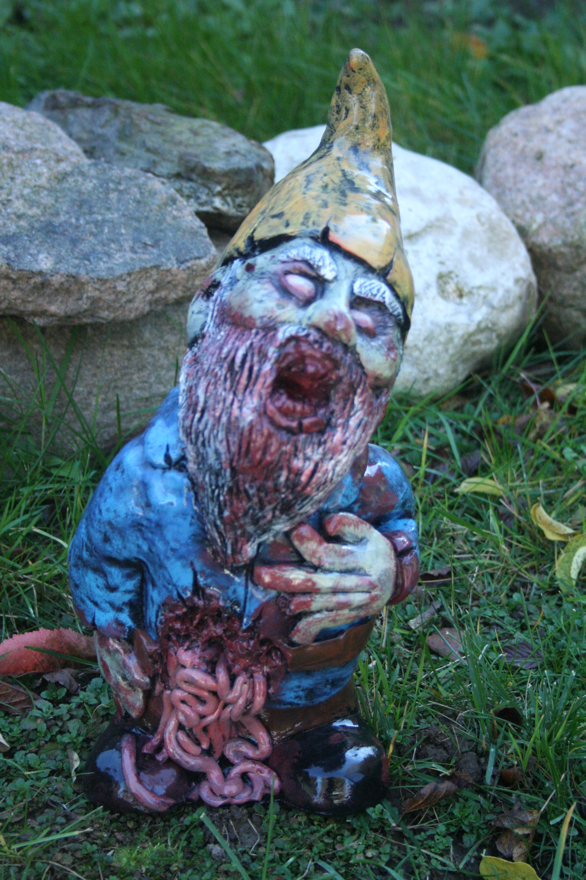 walking dead gnomes santa corpse the zombie gnome