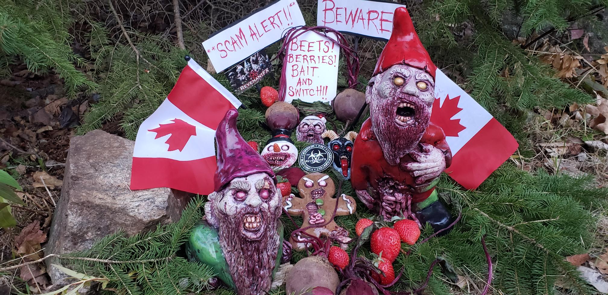 Zombie Gnomes and Demonic decorations by RevenantFX Beware of the knockoffs